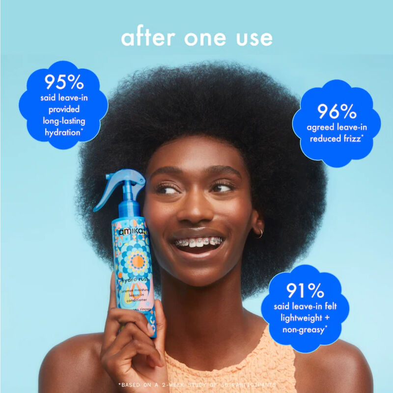 amika Hydro Rush Intense Moisture Leave-In Conditioner image number 4