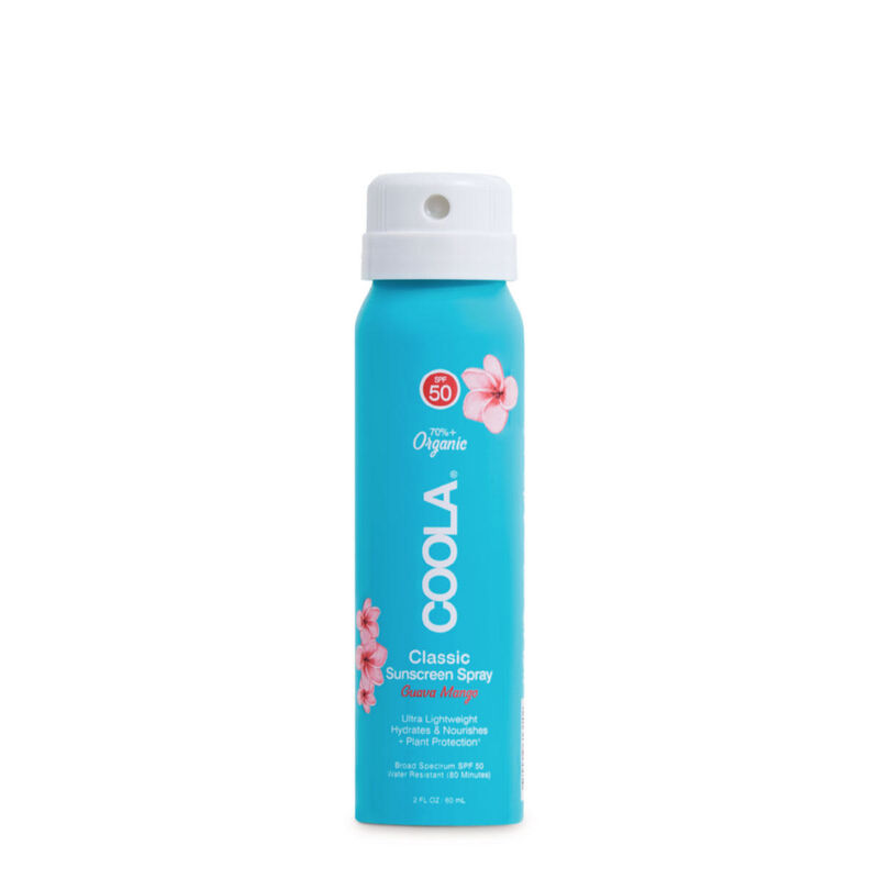Coola Classic Body Organic Sunscreen Spray SPF 50 Travel Size - Guava Mango image number 0
