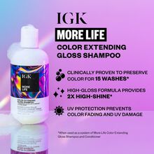 IGK More Life Color Extending Gloss Shampoo