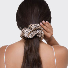 Kitsch Eco-Friendly Satin (rPET) Brunch Scrunchie - Leopard