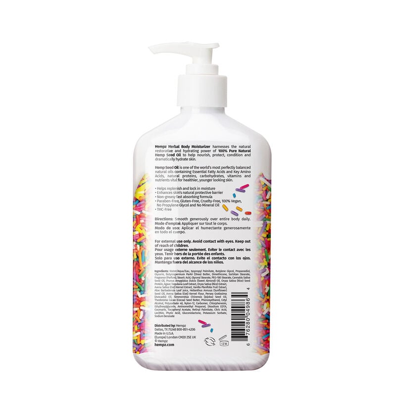 Hempz Limited Edition Buttercream Vanilla Cake Herbal Body Moisturizer image number 1