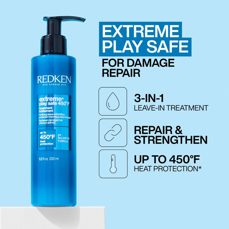 Redken Extreme Play Safe Heat Protection and Damage Repair Treatment image number 3