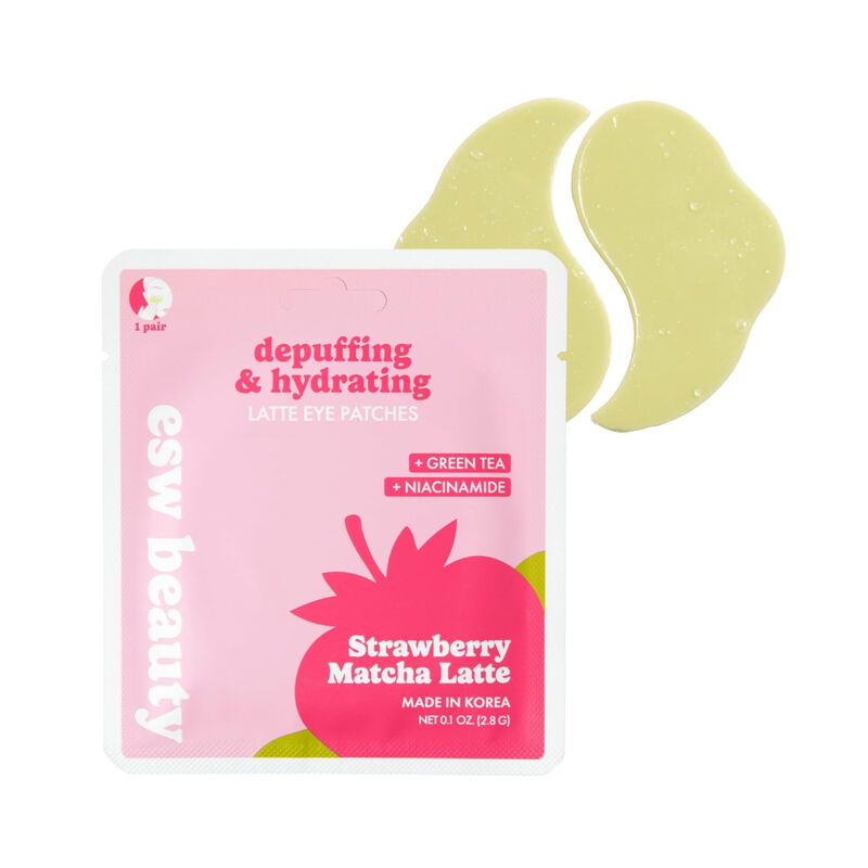 ESW Beauty Strawberry Matcha Latte Depuffing & Hydrating Eye Patches image number 0