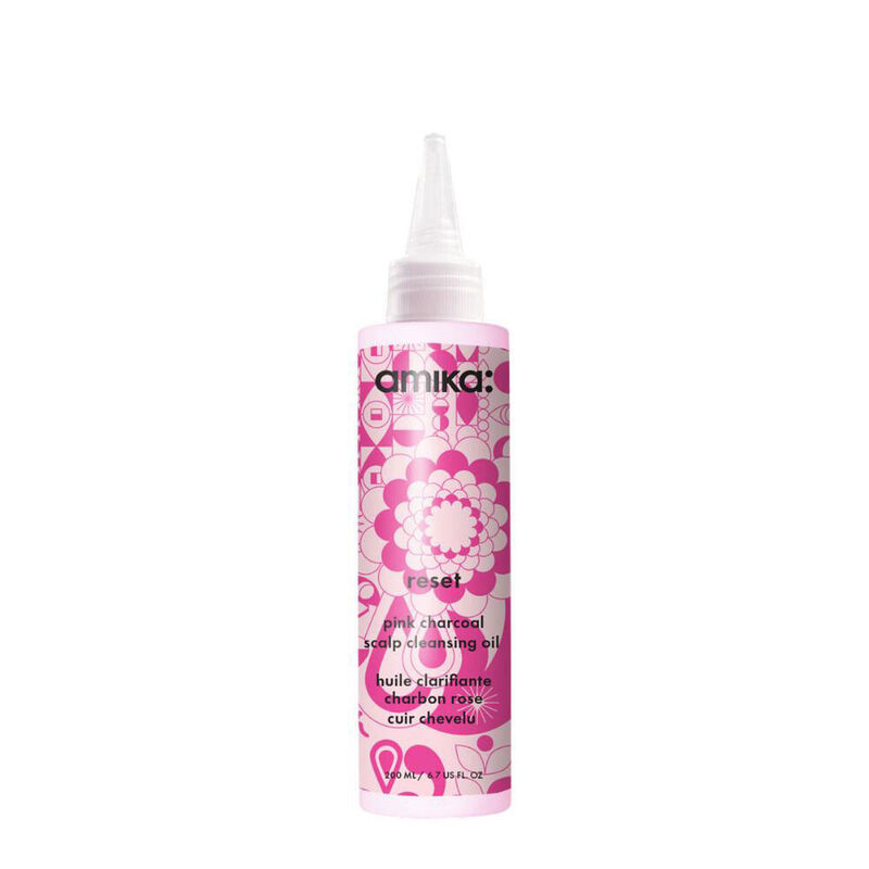 amika Reset Pink Charcoal Scalp Cleansing Oil image number 1