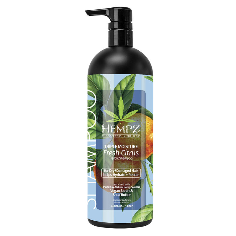 Hempz Triple Moisture Fresh Citrus Herbal Shampoo image number 0