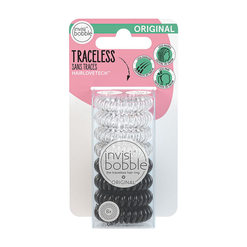 Invisibobble Original MultiPack Crystal Clear & True Black image number 0