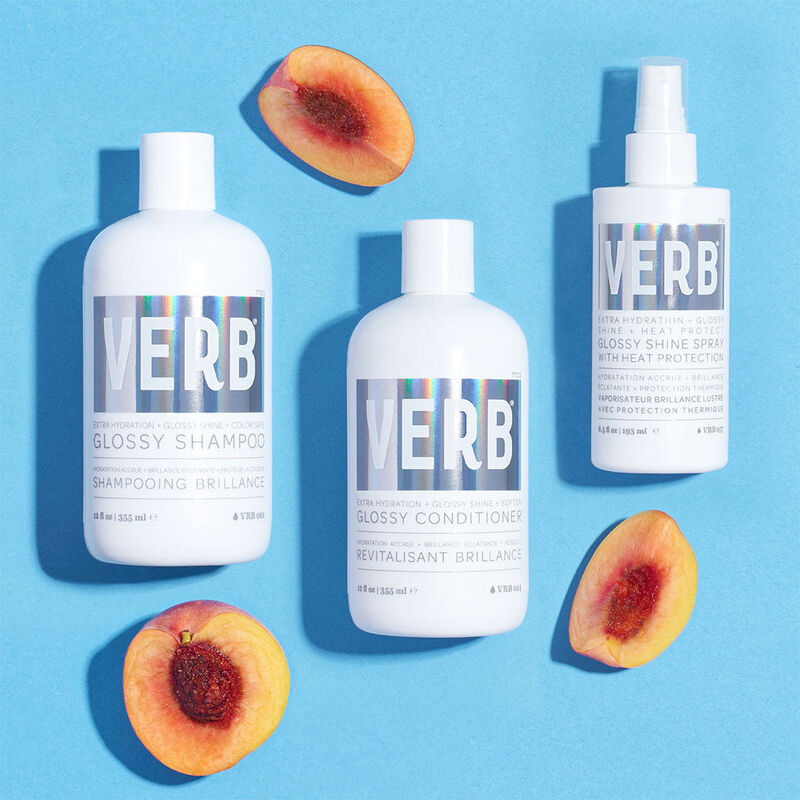 Verb Glossy Shine Spray with Heat Protection Travel Size image number 4