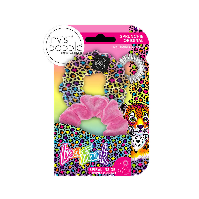 Invisibobble SPRUNCHIE Lisa Frank Stay Pawsitive 2 pc image number 0