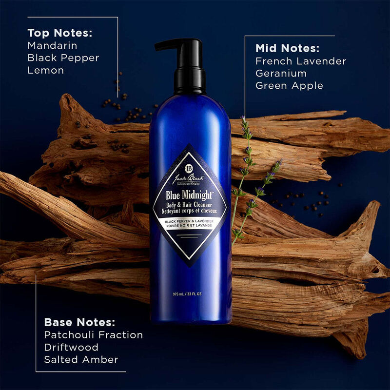 Jack Black Blue Midnight Body & Hair Cleanser image number 1
