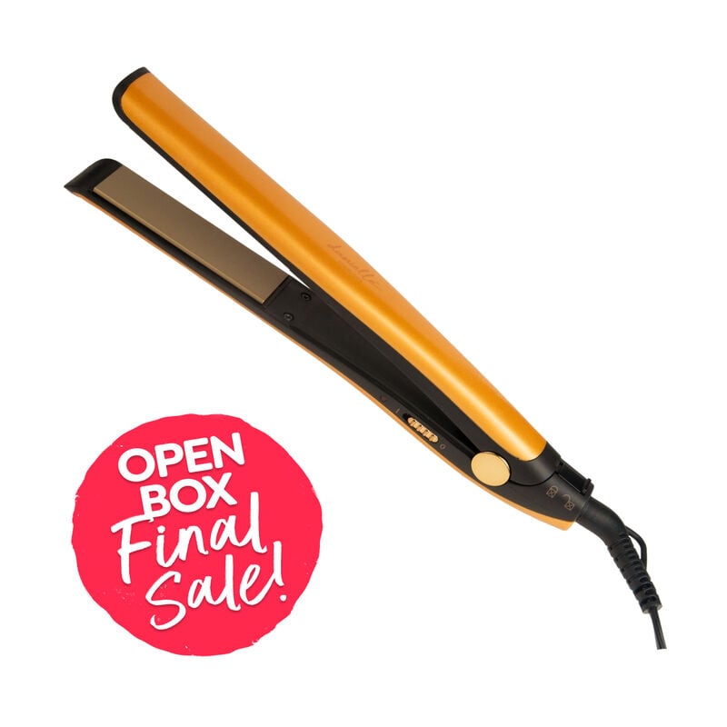 Open Box  Danielle Creations Mango Sorbet 1" Hair Straightening Flat Iron (Final Sale) image number 0
