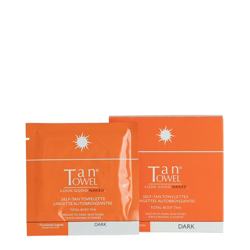 TanTowel Total Body Dark Tan Towelette 5-Pack image number 0