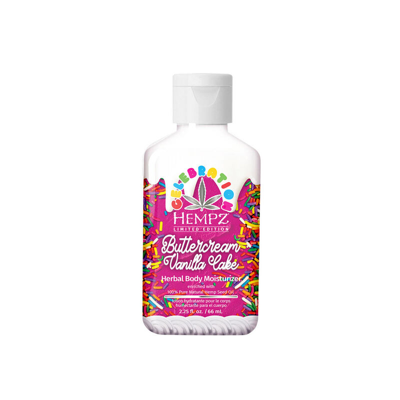 Hempz Limited Edition Mini Buttercream Vanilla Cake Herbal Body Moisturizer image number 0