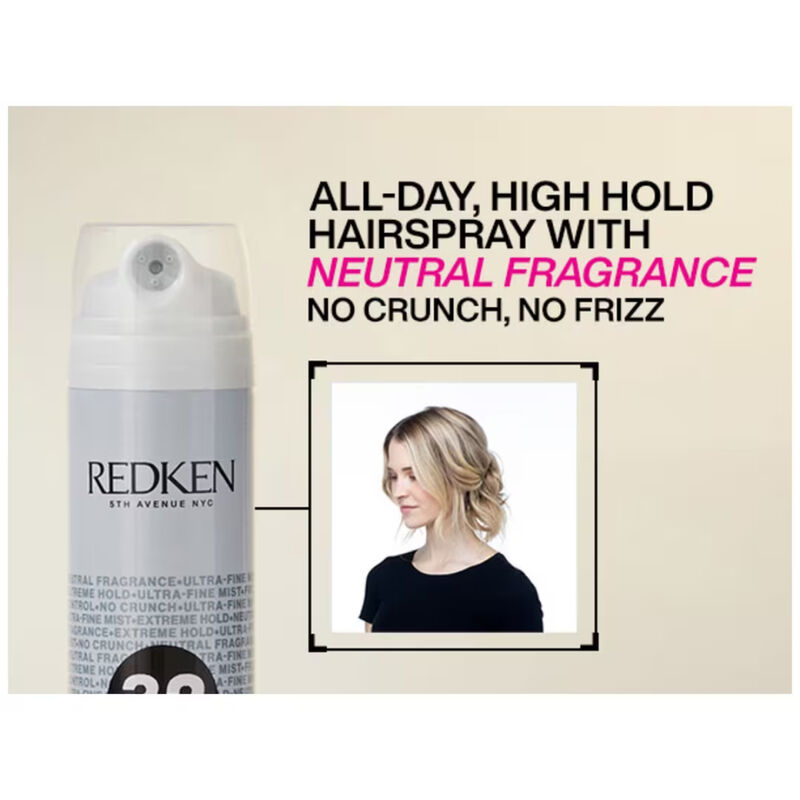 Redken Triple Pure 32 Neutral Fragrance Max Hold Hairspray image number 1