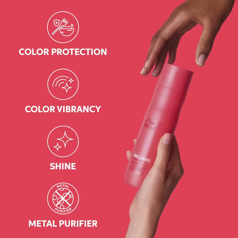 Wella Invigo Brilliance Color Protection Shampoo for Fine to Normal Hair image number 2