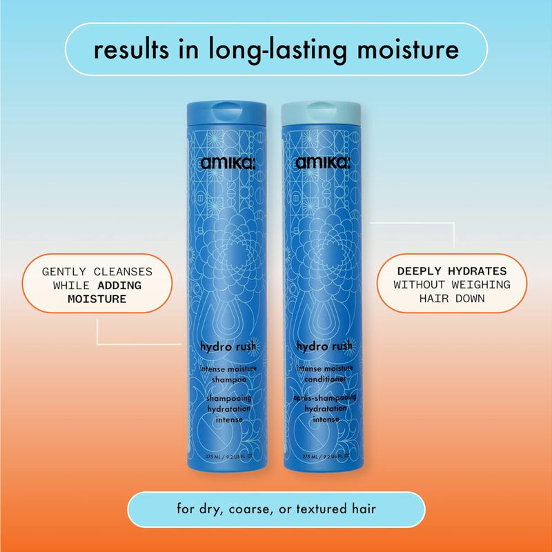 amika Hydro Rush Intense Moisture Shampoo image number 4