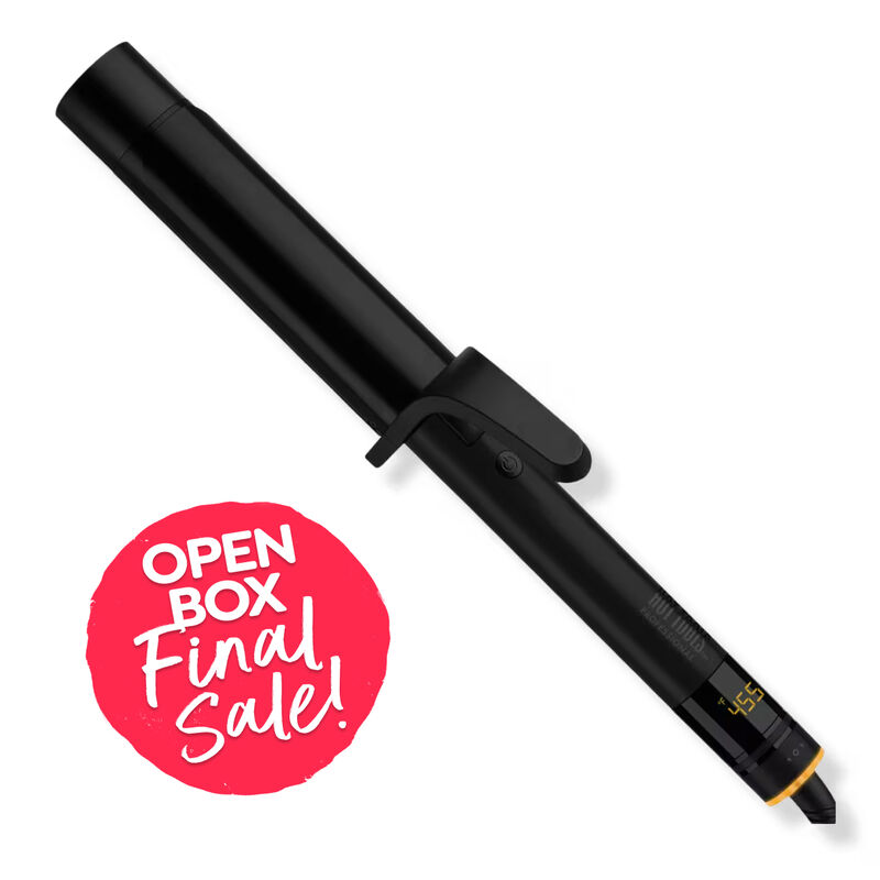 Open Box Hot Tools 1-1/2" Black Gold Digital Curling Iron (Final Sale) image number 0