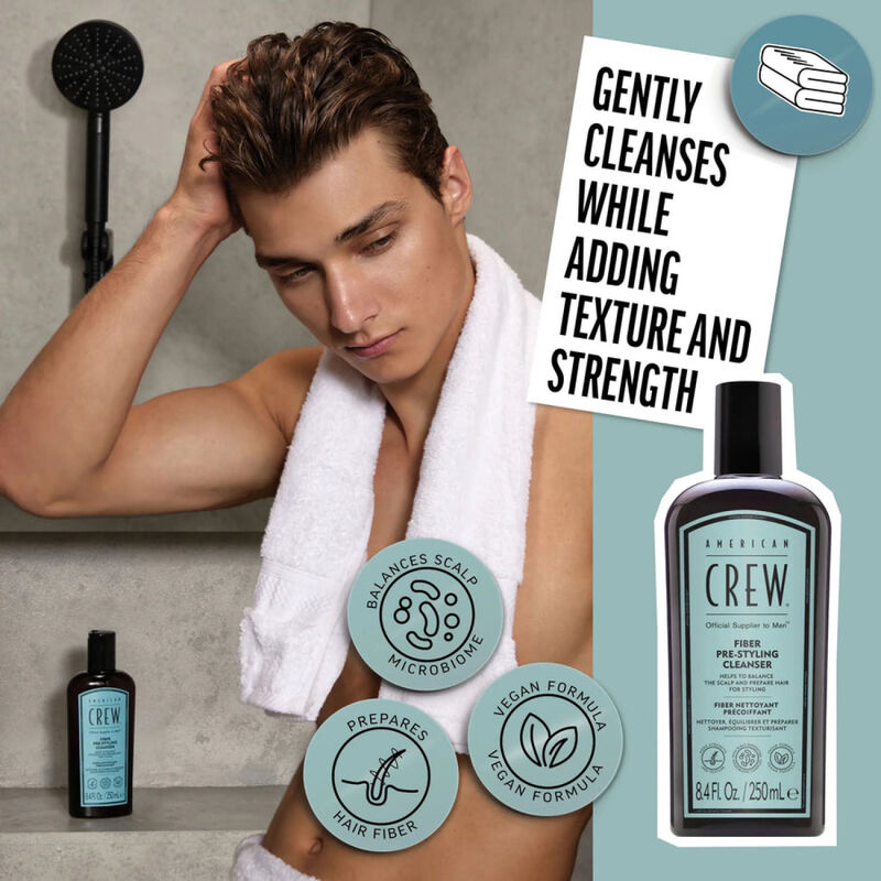 American Crew Fiber Pre-Styling Shampoo image number 4