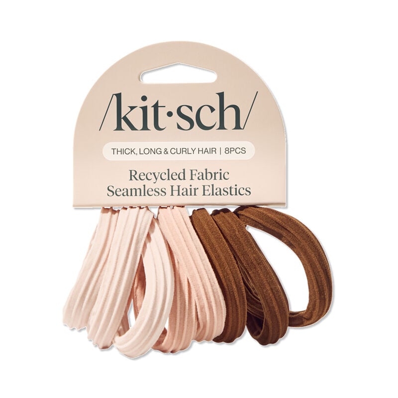 Kitsch Seamless Hair Elastic Rosewood 8pc image number 0