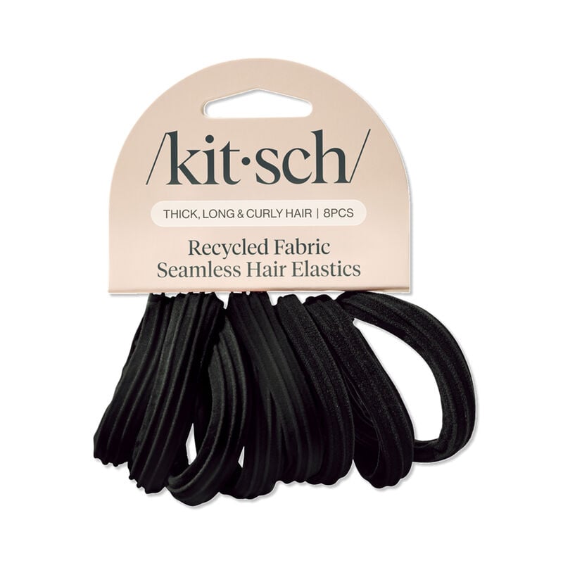 Kitsch Seamless Hair Elastic Black 8pc image number 0