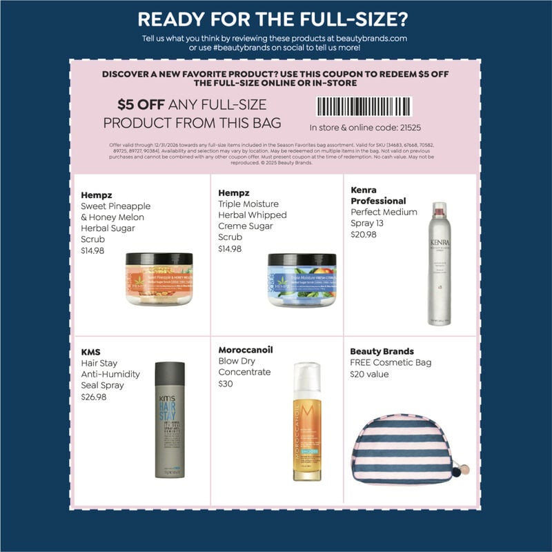 Beauty Brands Getaway Go-Tos - Travel Discovery Bag image number 2