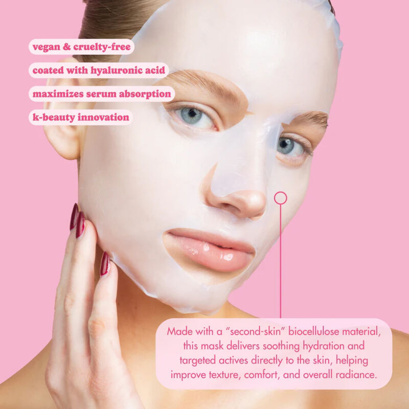 ESW Beauty Coco Lime Mojito Clarifying Mocktail Biocellulose Mask image number 3