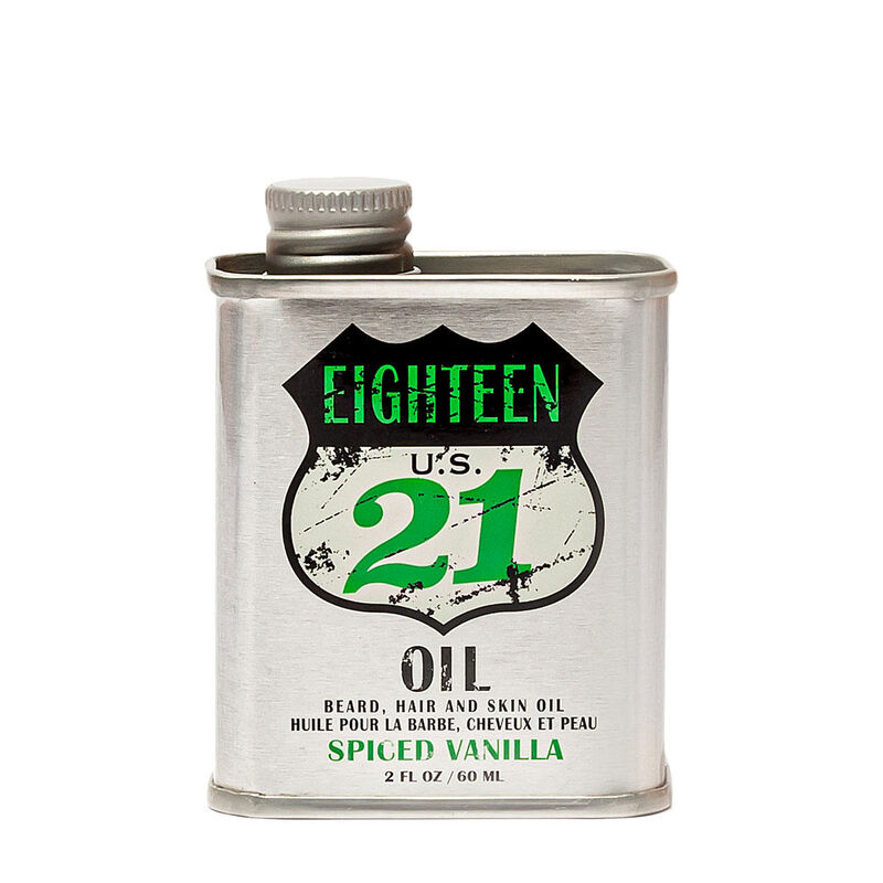 18.21 Man Made Beard, Hair & Skin Oil  - Spiced Vanilla image number 0