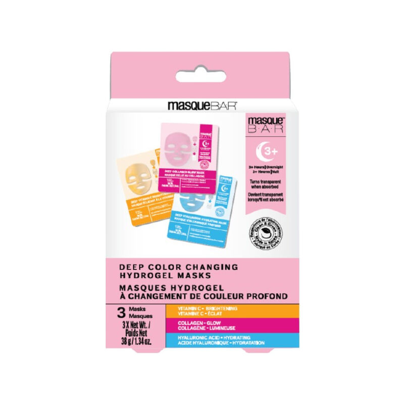 Masque Bar Deep Color Changing Hydrogel Mask 3pc image number 0