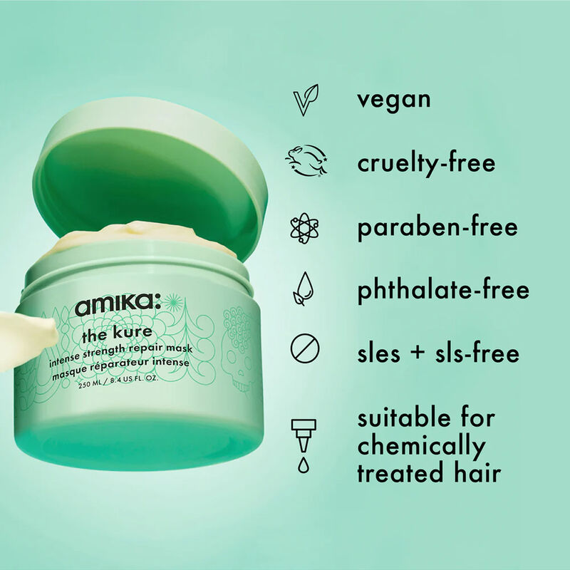 amika The Kure Intense Bond Repair Hair Mask image number 7
