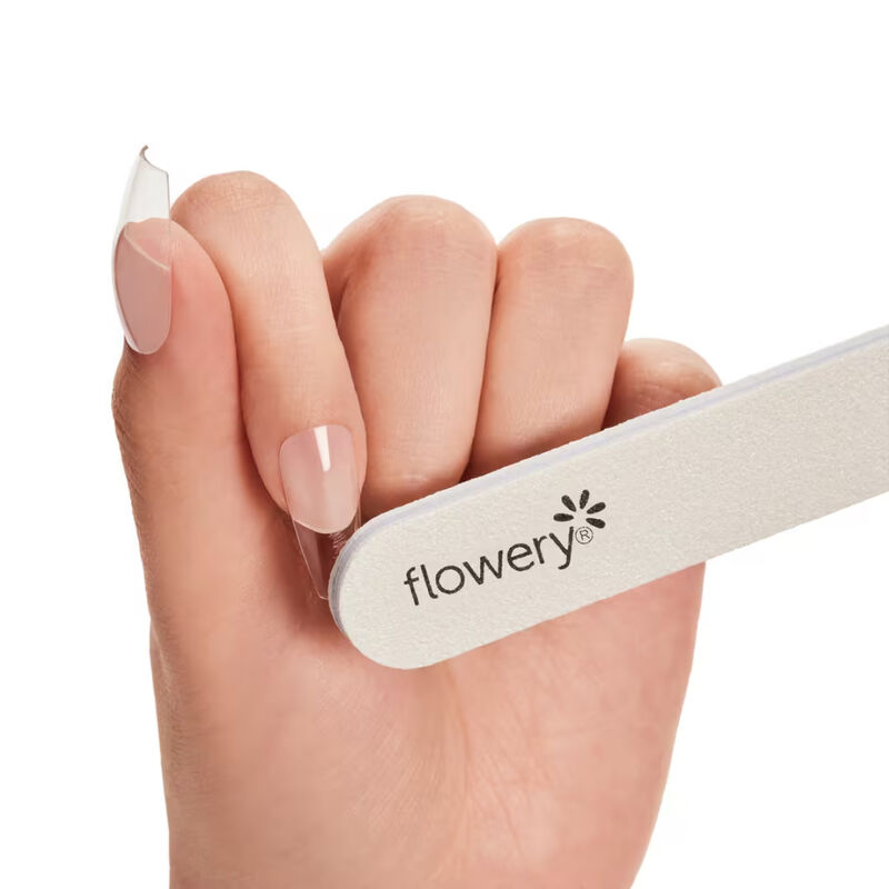 Flowery Diamond White Pro Artificial Nail File image number 2