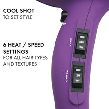 Open Box Hot Tools Turbo Ionic Hair Dryer Velvet Purple (Final Sale)