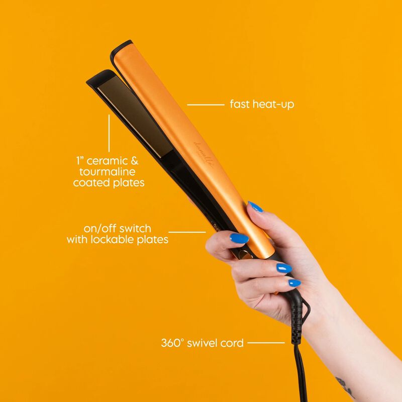 Danielle Creations Mango Sorbet 1" Hair Straightening Flat Iron image number 2