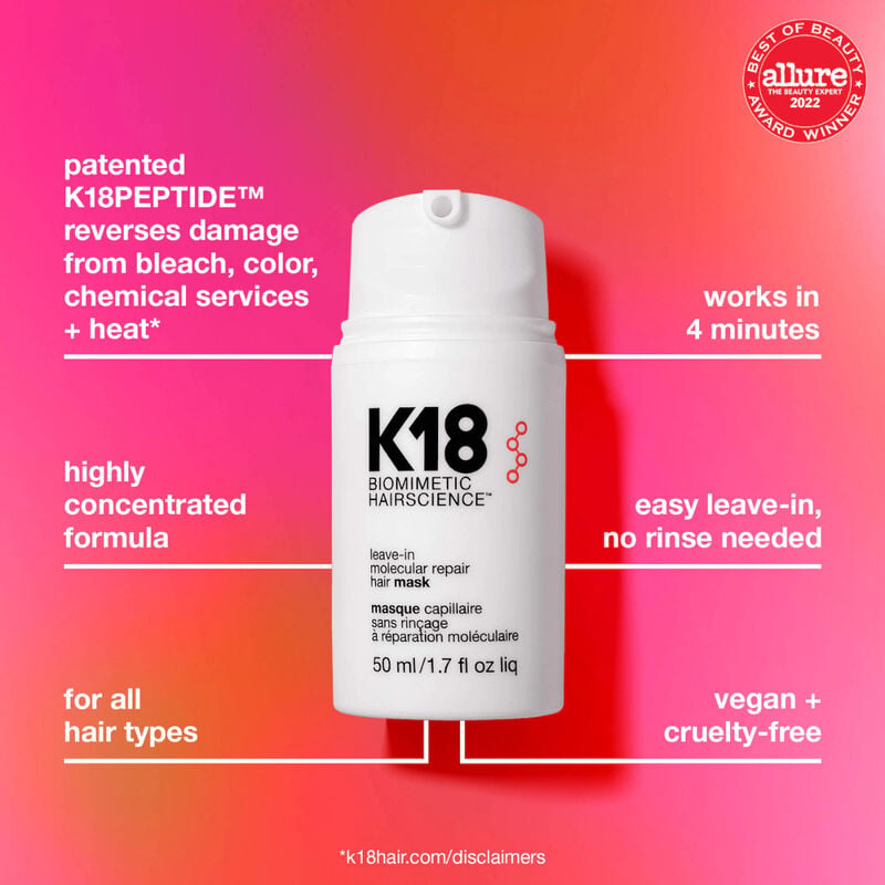 K18 Leave-In Molecular Repair Hair Mask image number 2
