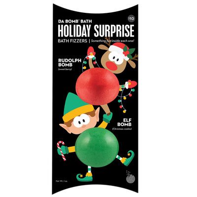 Da Bomb Bath Fizzers Holiday Rudolph & Elf Bath Bomb 2-Pack