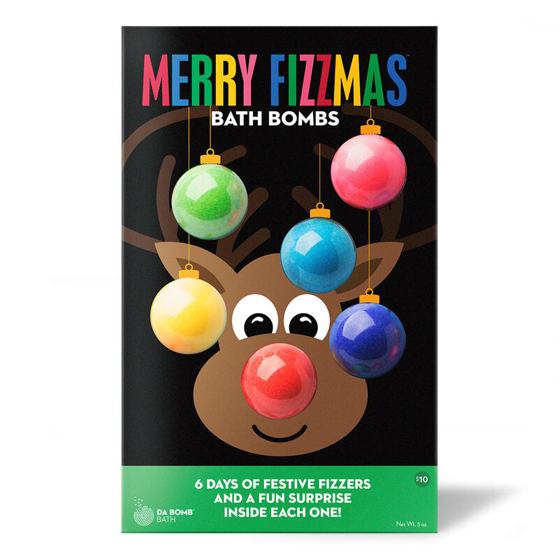 Da Bomb Bath Fizzers 6-Count Reindeer Bath Bomb Calendar image number 0