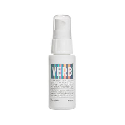 Verb Glossy Shine Spray with Heat Protection Travel Size