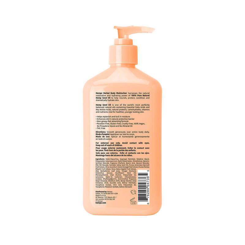 Hempz Bath & Body Apricot & Clementine Herbal Body Moisturizer 17 oz. image number 1