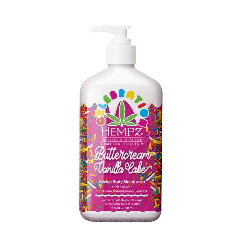 Hempz Limited Edition Buttercream Vanilla Cake Herbal Body Moisturizer image number 0