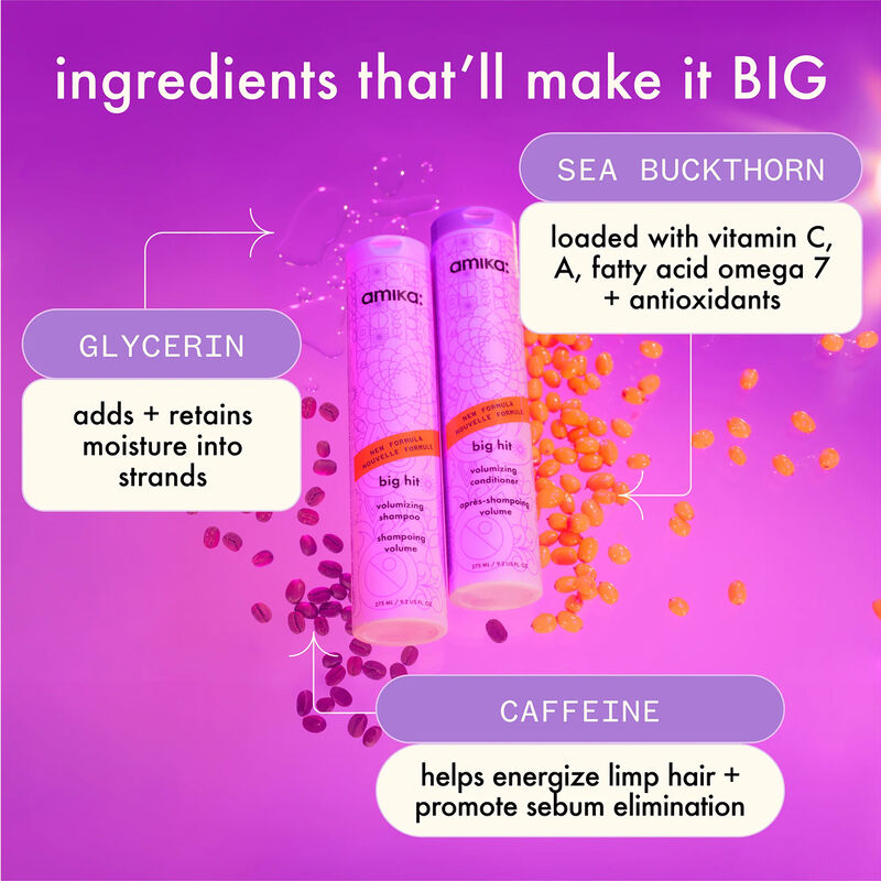 amika Big Hit Volumizing Shampoo image number 2