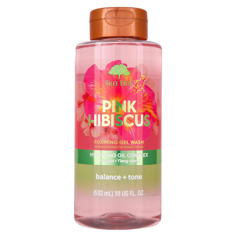 Tree Hut Pink Hibiscus Foaming Gel Body Wash image number 0