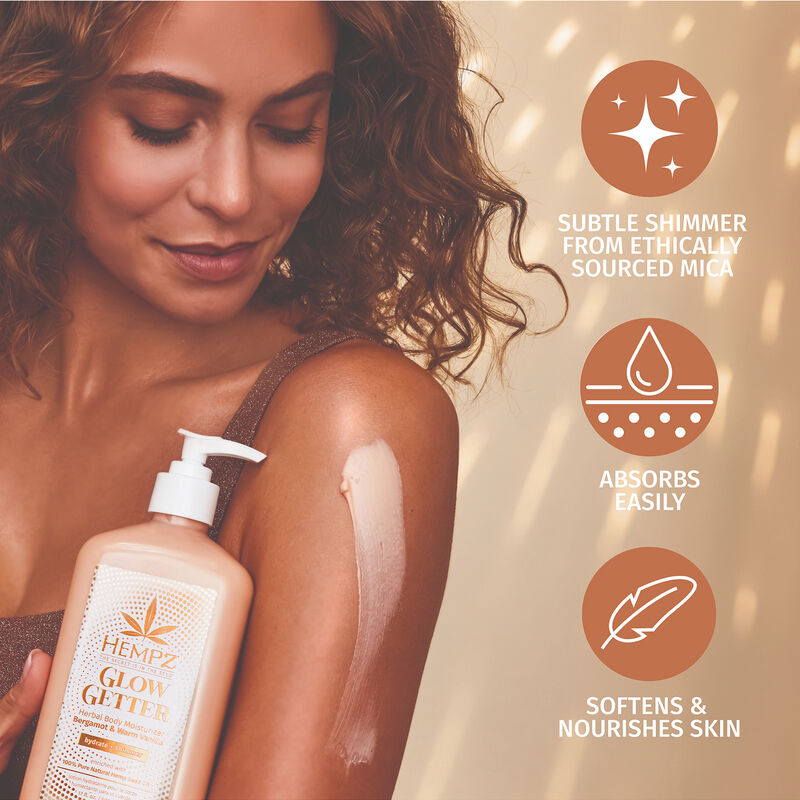 Hempz Mini Glow Getter Herbal Body Moisturizer image number 2