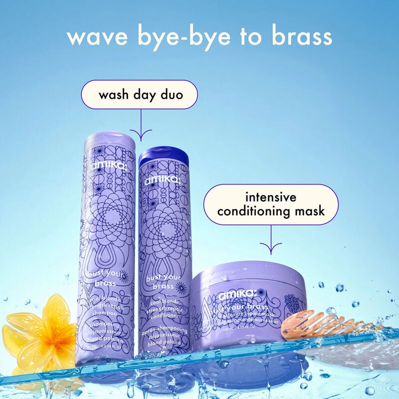 amika Bust Your Brass Cool Blonde Repair Conditioner image number 5