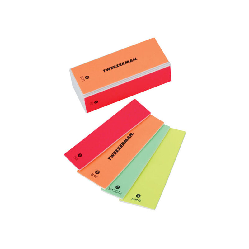 Tweezerman Neon Hot File, Buff, Smooth & Shine Block image number 0