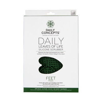 Daily Concepts Daily Leaves of Life Silicone Scrubber Feet