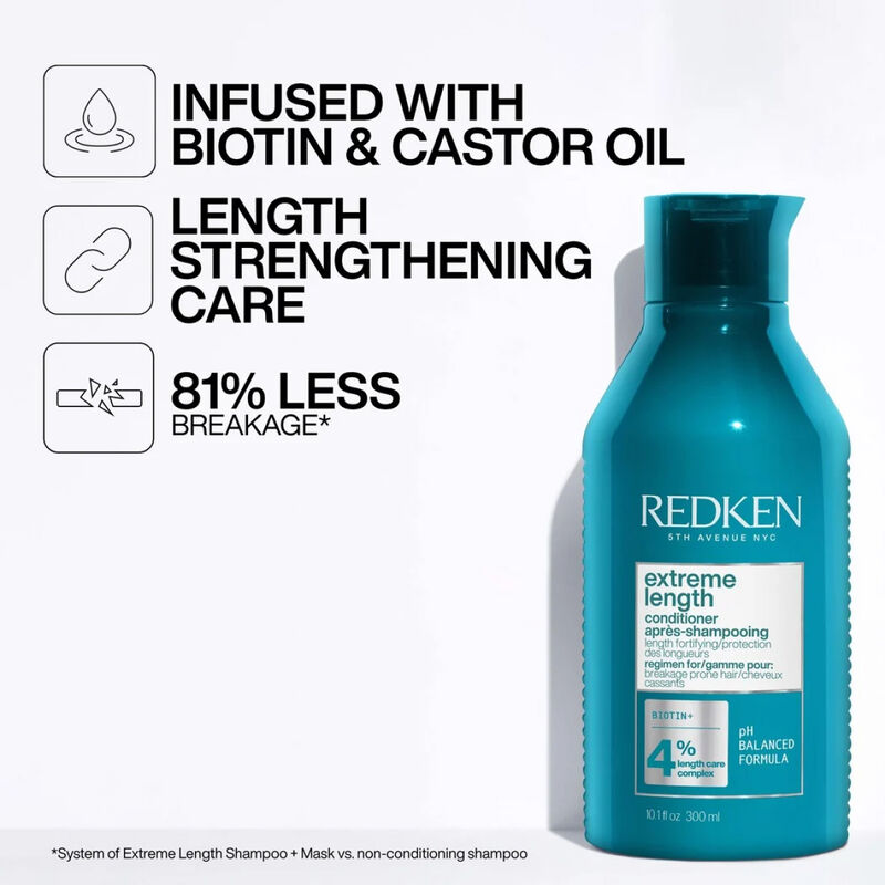 Redken Extreme Length Strengthening Conditioner with Biotin image number 3