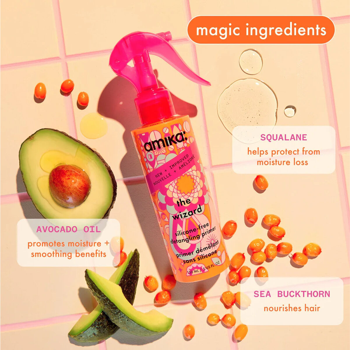 amika The Wizard Detangling Primer - Thumbnail 4