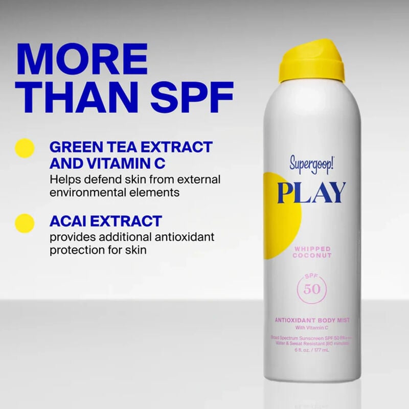 Supergoop! PLAY Antioxidant Body Mist SPF 50 with Vitamin C image number 1