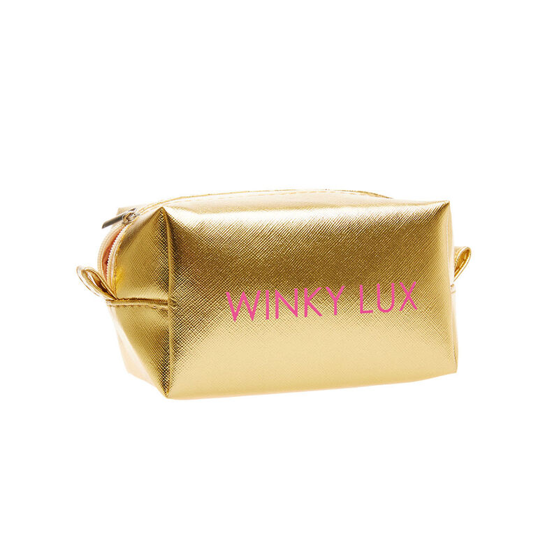 Winky Lux Gold Cosmetic Bag image number 0