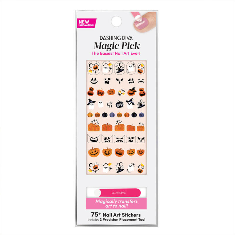 Dashing Diva Magic Pick 3D Nail Art - Pumpkin Patch image number 0