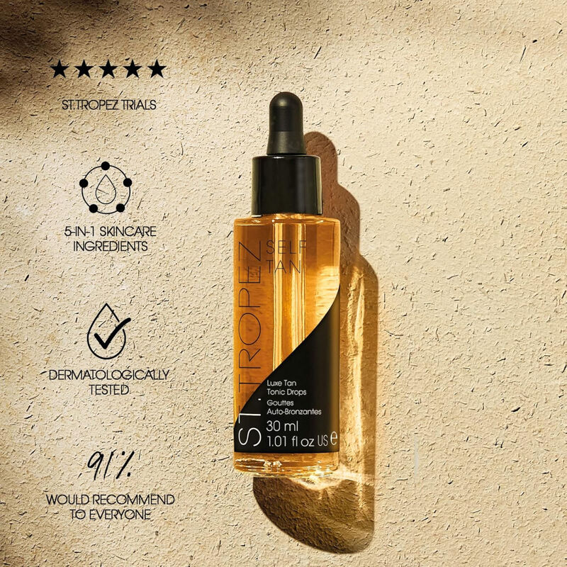 St.Tropez Luxe Tan Tonic Glow Drops image number 4