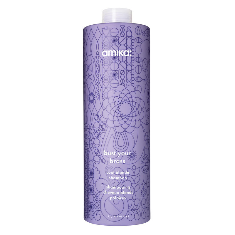 amika Bust Your Brass Cool Blonde Repair Shampoo image number 0